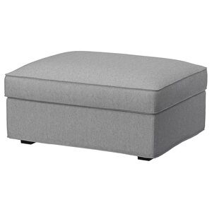 NEW IKEA KIVIK Cover for ottoman with storage, Tibbleby beige/gray
